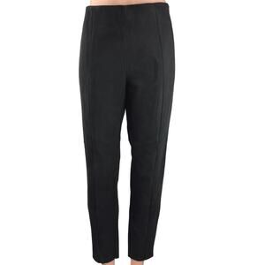 Zara Black High Waist Stretch Career Office Ankle Chino Pants Trousers Sz XL